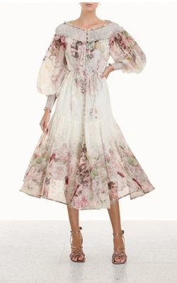 Vestido midi de bailarina Zimmermann Billow 1 Foto 1 de 4