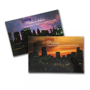 2008-P&D U.S. Uncirculated Set: 28-Coin Set in Original Packaging - Picture 1 of 3