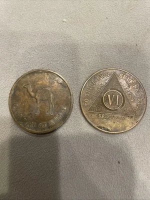 Lot Of 2 Medal Token Coin - Image 1 of 4