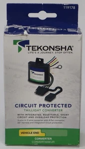 Convertidor de luz trasera Tekonha de 2 a 3 cables con protección de circuito integrado - Imagen 1 de 5