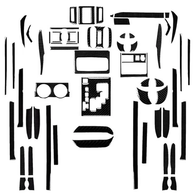 Kit de cubierta interior completa negra brillante para piano 70 piezas para Toyota 4Runner 2010-20 Foto 1 de 4