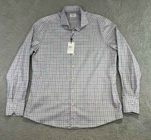 Stenstroms Twofold Stretch Slimline Dress Shirt Men's 17 43 Multicolor Check - Picture 1 of 16