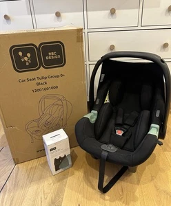 ABC Design Babyschale Tulip, Schwarz + Adapter Für Kinderwagen - Bild 1 von 6