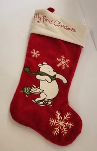 Medias de Navidad Primera Disney Winnie Pooh Objetivo de Bebé Poliéster Peludo 18" - Imagen 1 de 6