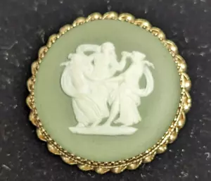 Vintage Wedgewood Figural 14 K Yellow Gold Pendant 15.4 Grams - Picture 1 of 8