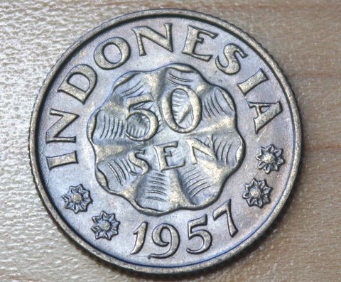 1957 Indonesia 50 Sen Cover