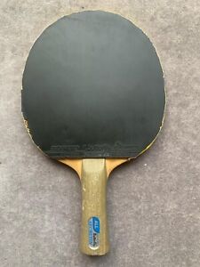 Vintage Jacques Secretin Table Tennis Bat, Butterfly Tackiness D and C Rubbers