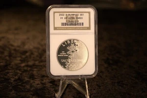 2002-P Salt Lake Olympics Proof $1 Silver Dollar NGC PF69 Ultra Cameo - CA44 - Picture 1 of 3