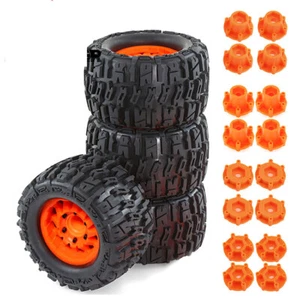 Plastic W198 Tire Set for Tamiya Arrma Feishen MJX 1:10 RC Car - Picture 1 of 13