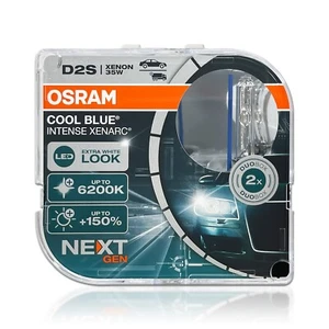 Osram Cool Blue Intense Next Gen D2S HID Xenon Headlight Bulb 66240CBN 6200K 2X - Picture 1 of 4