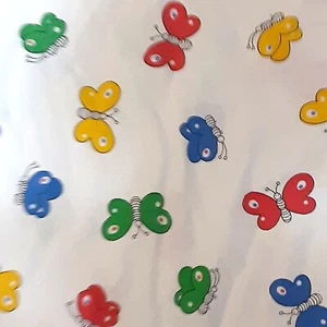 Kid's butterfly twin duvet cotton button closure 82"x52" colorful nature cotton - Picture 1 of 5