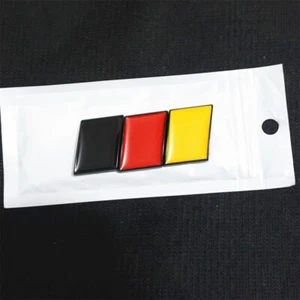 1x Germany Flag Matte Black Metal Badge Decal Emblem Sticker Sports Motors Turbo - Bild 1 von 11