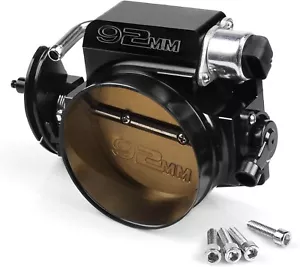 LS Throttle Body 92mm TBI 4 Bolt +TPS IAC For GM LS1 LS2 LS6 LS7 LSX Alum Black - Picture 1 of 4