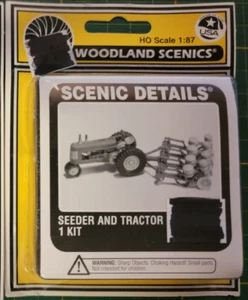 HO Woodland Scenics D208 Seeder & Tractor kit - Picture 1 of 1