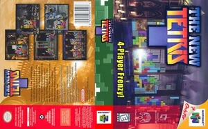The New Tetris N64 Game Case Box + Box Cover Art Work Only  - Bild 1 von 9
