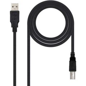 Cavo di trasferimento dati per stampante USB 2.0 da 3 metri nero - Afbeelding 1 van 5
