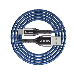Essager USB Type-C 3A Fast Charge Data Sync Cable Whit LED For Samsnug Huawei LU - Picture 1 of 10