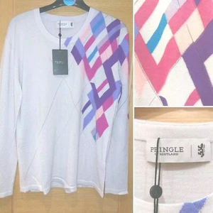 BNWT PRINGLE of Scotland Cashmere Mix Intarsia Jumper M Medium RRP £350 #661 - Picture 1 of 6