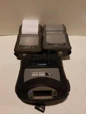 Lot of 3 zebra printers 320 plus 320 RW240                        #G4 - Image 1 of 3