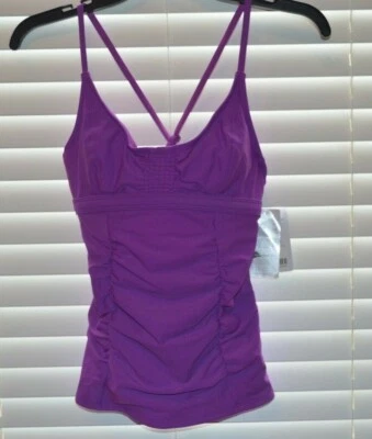 Traje de baño Athleta Tankini púrpura calado Jazz talla 32b 32c 32B/C NUEVO NUEVO CON ETIQUETAS Foto 1 de 4