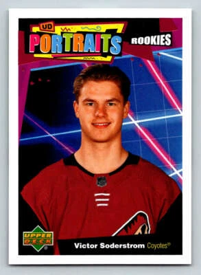 2020-21 Upper Deck UD Portraits #P60 Victor Soderstrom (ref 203370) - Image 1 of 2