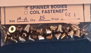 25 Messing Köderkörper Style 14 oder 70 vernickelt - Bild 1 von 1