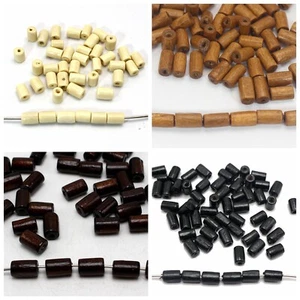 Craft DIY Wood Column Tube Beads ~Wooden Spacer Beads 4X6mm 5X8mm 6X10mm - Picture 1 of 11