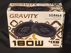Gravity SGR464 4x6" -- 4-ways Car Speakers -- 180 Watts - Picture 1 of 2