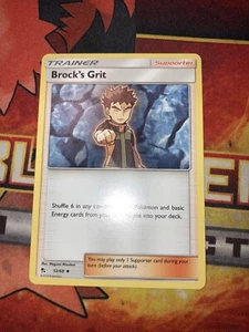 Brock's Grit 53/68 Hidden Fates Pokemon TCG Card-NM - Picture 1 of 2