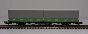 % - Liliput H0 235221 Containertragwagen mit 2 Wechselpritschen Ep.IV NEU & OVP - Bild 1 von 6