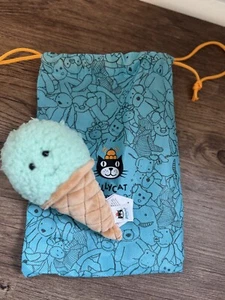 NWT Jellycat Irresistible Mint Ice Cream Cone Plush 7" - Picture 1 of 2