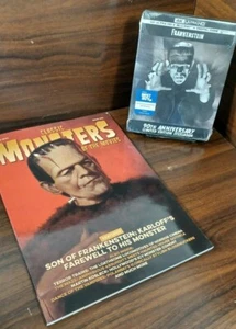 Frankenstein 1931 4K STEELBOOK(4K+Blu-ray-No Digital)+Monster Magazine-Free S&H! - Picture 1 of 10