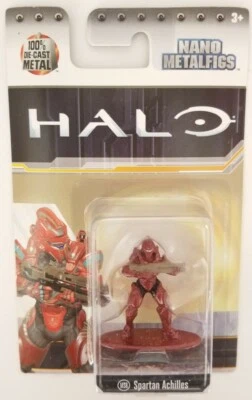 Figura de metal fundido a presión Halo Nano Metalfigs Spartan Aquiles MS8 por Jada Foto 1 de 4