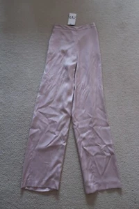 ZARA SATEEN STYLE PANTS SIZE XS (NEW WITH TAG) - Picture 1 of 7