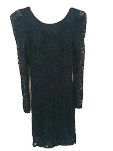 👗👩 Spitzenkleid Minikleid Gr. XS/ S schwarz, tiefer Rücken 👩👗 - Bild 1 von 8