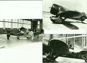MENGE 3: GEE BEE SUPERSPORTSTER #3 SCHWARZ & WEISS 4" X 6" FLUGZEUG DRUCKE - Bild 1 von 4
