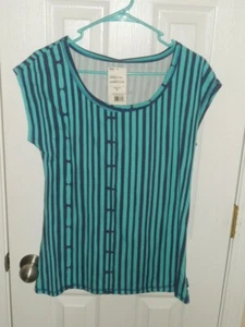 Camisa Zumba Azulada y Negra Despojada Talla Grande Nueva con Etiqueta - Imagen 1 de 7