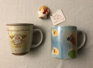 Mila Handpainted Tasse Have a Nice Day & Schutzengel Becher & Kleiner Engel - Bild 1 von 5