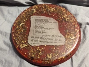 Betty Lou Creations Lucite/Harz ""Garnelen kreolisch"" Rezeptuntersetzer, GEBRAUCHT - Bild 1 von 10