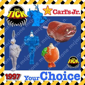 Carl's Jr. 1997 The TICK SQUIRTERS chorro de agua dibujos animados animados tu juguete elección - Imagen 1 de 18