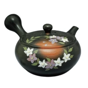 Teapot Kyusu Tokoname - TAKEHARU - Black - 330 ml cc - Stainless Mesh - Kikyo - Picture 1 of 2