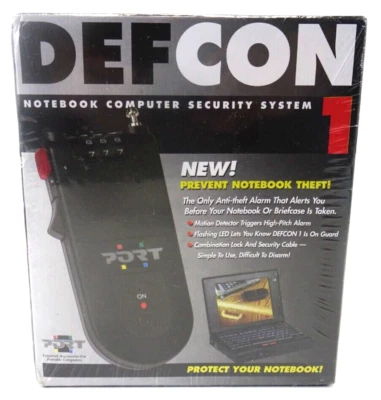 DEFCON 1 Notebook Computer Security System Alarm (SEL0400) FACTORY SEALED BOX - Image 1 of 4