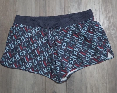 Pantalones Cortos Para Mujer Patagonia Nine Trail Running Talla XL Forrados 4” Entrepierna Gris Geométrico Foto 1 de 4