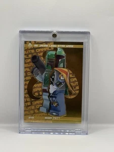 Lego Star Wars Split Face Gold Boba Fett Trading Card #249 Gold Boba RARE VHTF🔥 - Picture 1 of 2