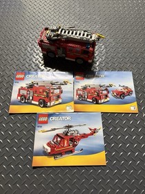 LEGO Creator 6752 Fire Rescue 3 in 1 Firefighter (95% Complete) W/ Instructions