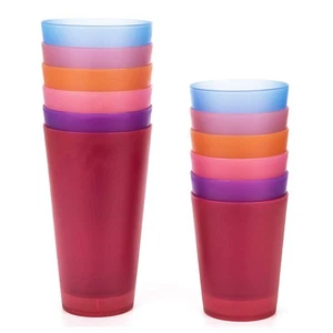 32-ounce and 18-ounce Plastic Tumblers/Drinking Glasses/Party Cups/Iced Tea - Picture 1 of 6