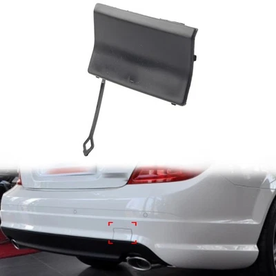 Rear Bumper Tow Hook Eye Cover For Mercedes-Benz C Class W204 2007-2012 Foto 1 de 4