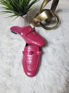 Bandolino Dumia Mule Pink Crocodile Slip On Shoes Size 11 ~ NEW IN BOX RT$59 - Picture 1 of 7