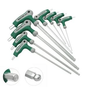 T Handle Hex Ball Allen Key 2mm 2.5mm 3mm 4mm 5mm 6mm 8mm 10mm Ball End Hex Keys - Picture 1 of 11