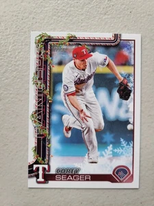 2025 Topps Holiday #H125 Corey Seager Back Variation SP NM kostenloser Versand - Bild 1 von 2